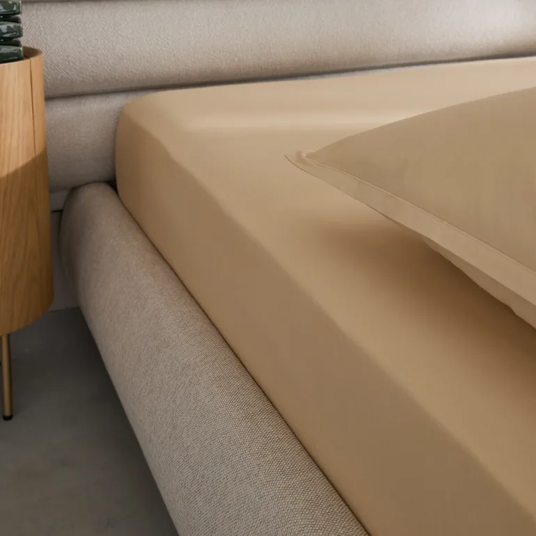 شرشف سرير قطن بحواف مطاطية بإرتفاع 30سم - 2