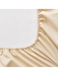 شرشف سرير قطن بحواف مطاطية بإرتفاع 30سم - 3