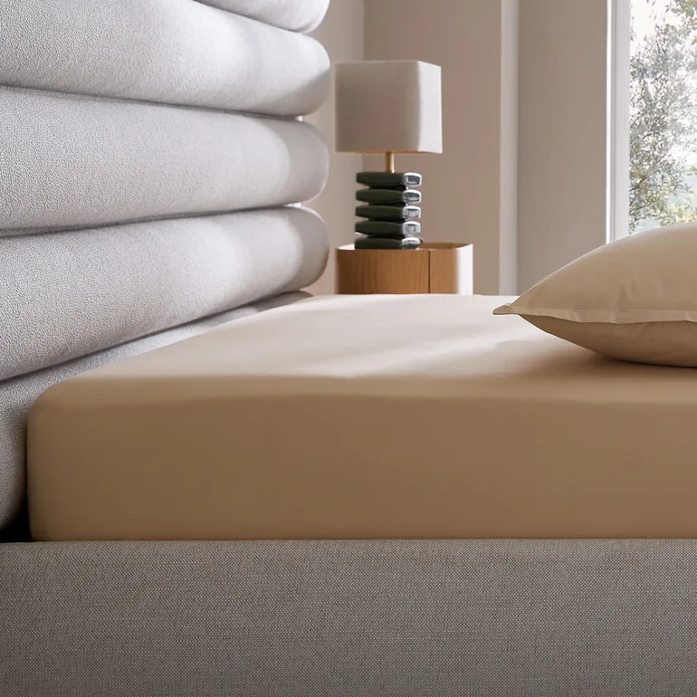 شرشف سرير قطن بحواف مطاطية بإرتفاع 30سم - 4