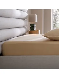 شرشف سرير قطن بحواف مطاطية بإرتفاع 30سم - 4