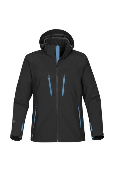 Stormtech Mens Patrol Technical Softshell Jacket - Black/Electric