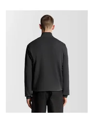 Loopback Quarter Zip Sweat Gunmetal - 3