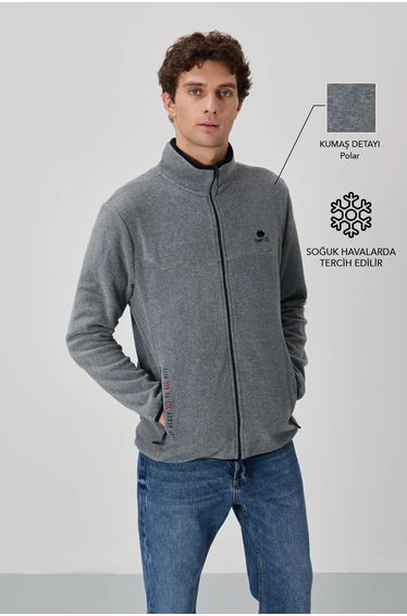 TOMMY Men's Plush Zip-front Sweatshirt