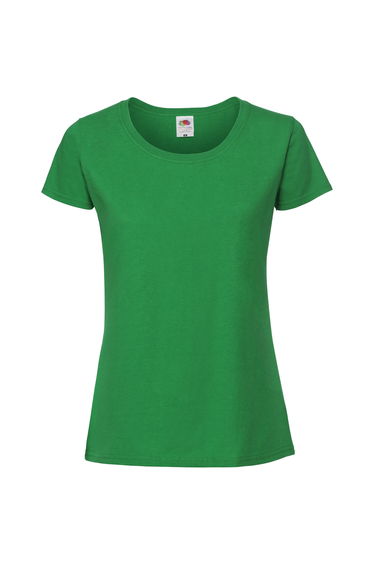 Fruit Of The Loom Womens/Ladies Fit Ringspun Premium Tshirt - Kelly Green