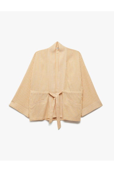 Oversize Kimono Wide Sleeve Belt Detail