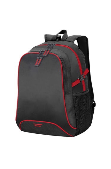 Shugon Osaka Basic Backpack / Rucksack Bag (30 Litre) (Pack of 2) - Black/Red