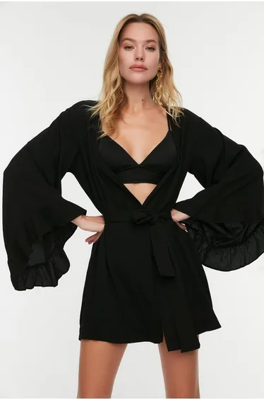 Kimono & Caftan - Black - Relaxed fit