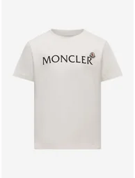 Boys Logo T-Shirt in Ivory