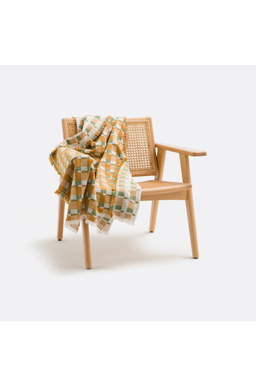 Virna Geometric Motif Jacquard Throw