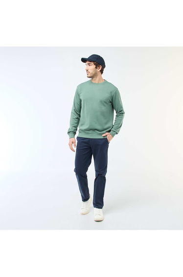 Regular French Terry Sweatshirt GREEN