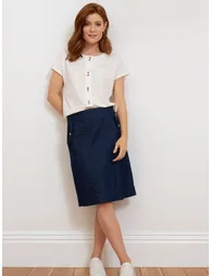 Stalbridge denim skirt