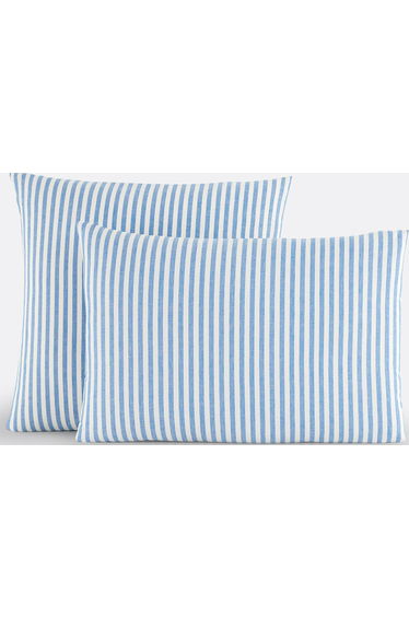 Soizic Blue Pillow Case in Cotton