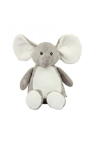 Mumbles Zippie Elephant Toy - Grey
