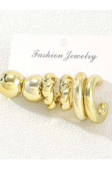 Set of 3 - Assorted Circle Earrings