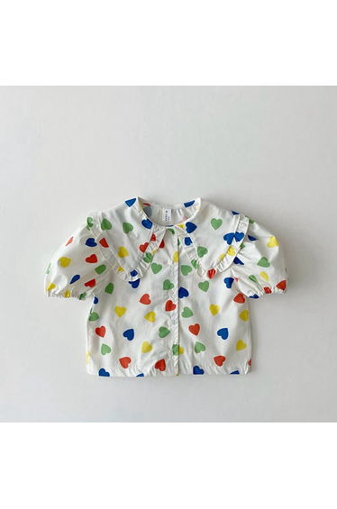 Baby Toddler Girl Plaid Lapel Shirt Top