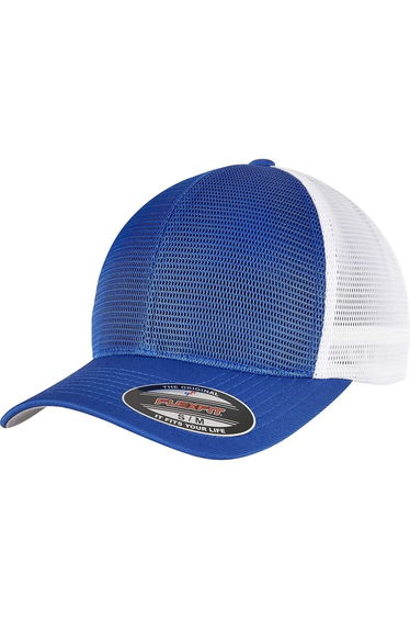 Flexfit Unisex Adult Omnimesh Mesh Two Tone Cap - Royal Blue/White