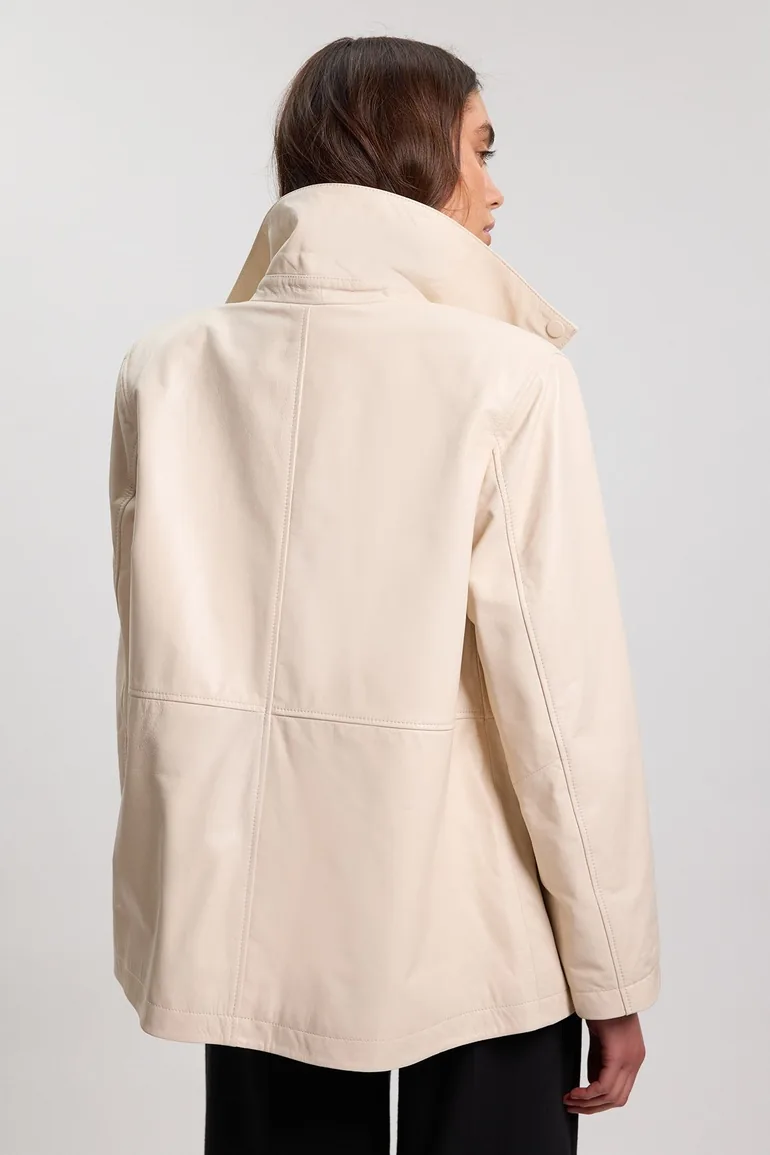 Leather Oversized Jacket - 2