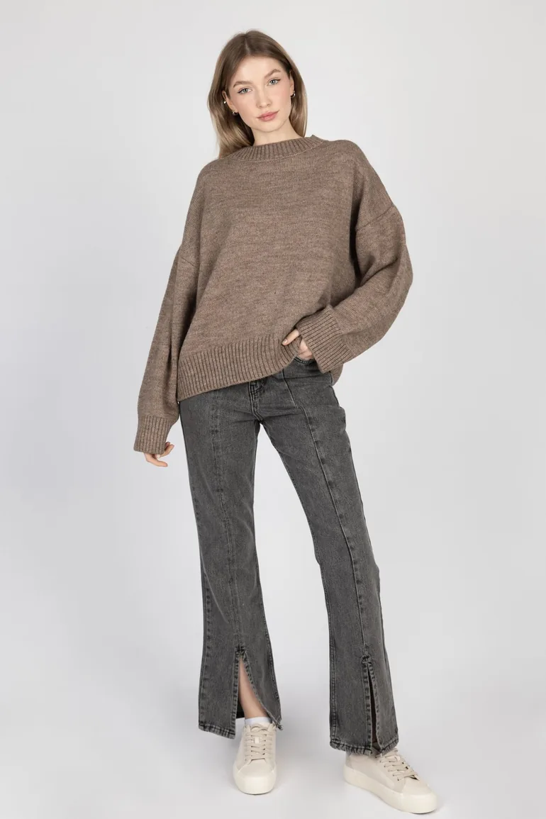 Crew Neck Cozy Sweater - 5