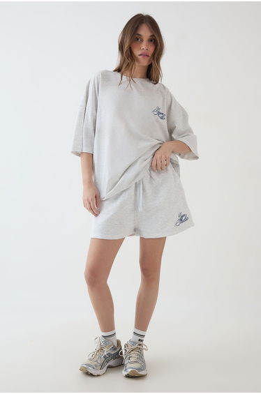 DSGN Studio Script Oversized T-Shirt - ash grey