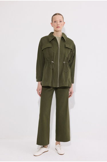 POCKET DETAILED JACKET TROUSERS SET