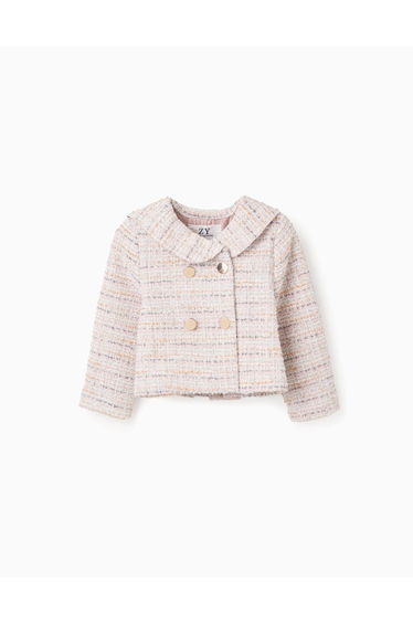 JACKET TWEED, LIGHT PINK