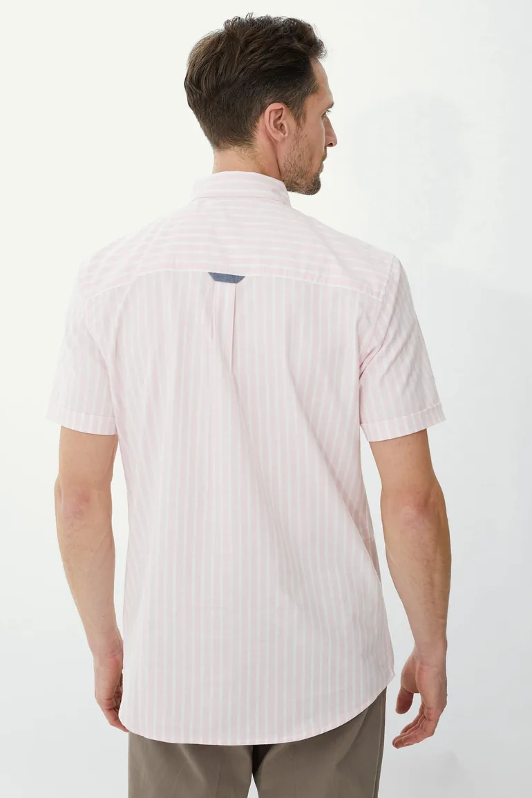 Oxford Stripe Shirt - pink - 2
