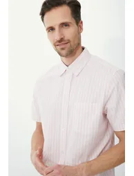 Oxford Stripe Shirt - pink