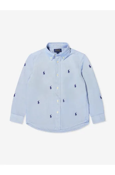 Boys Logo Shirt in Blue