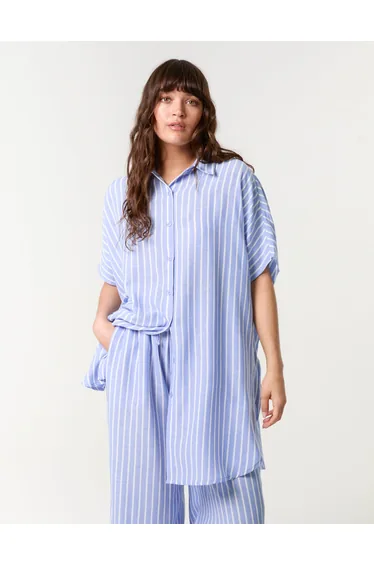 Oversized Pinstripe Shirt