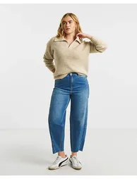 Simply Be Collared Rib Jumper