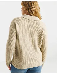 Simply Be Collared Rib Jumper - 3