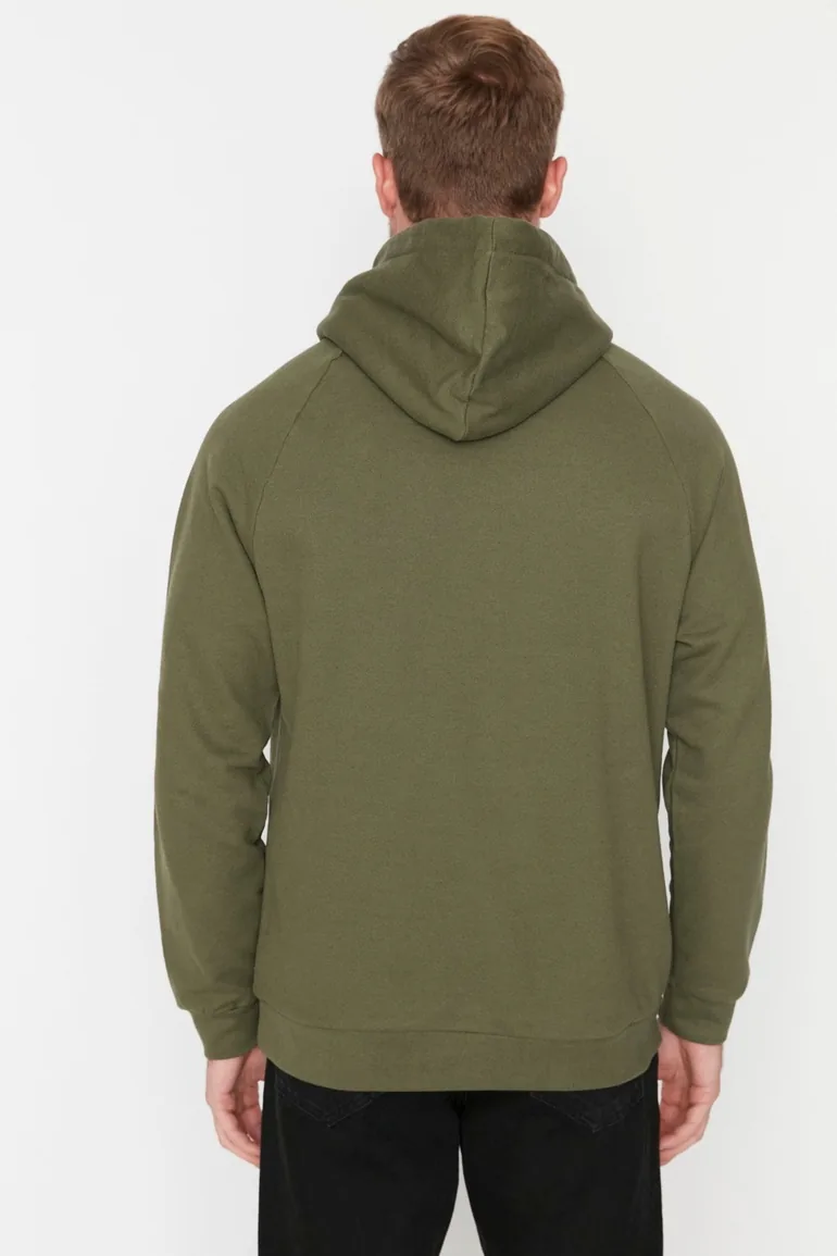 Sweatshirt - Khaki - Regular fit - 1