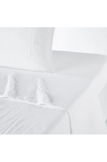 شرشف سرير قطن موسلين سادة