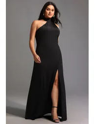 Ursula Halter One Shoulder Slit Maxi Dress - 3