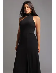 Ursula Halter One Shoulder Slit Maxi Dress - 2