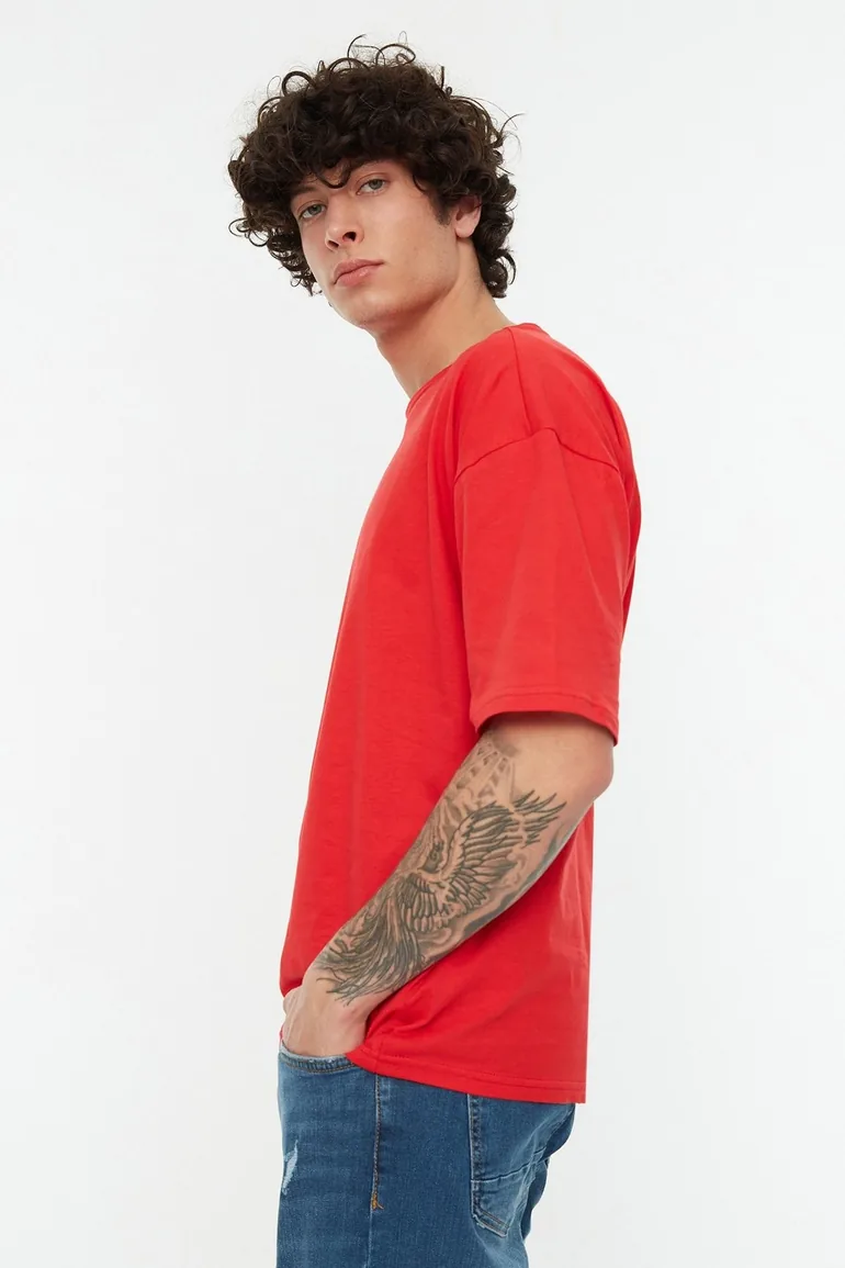 T-Shirt - Red - Oversize - 2