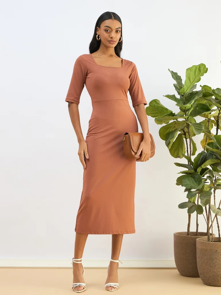 rust color bodycon dress Amazon.com: Neeno Women's Dresses Solid Tube Bodycon Dress Dress for Women ( Color : Rust Brown, Size : Medium) : Clothing, Shoes & Jewelry