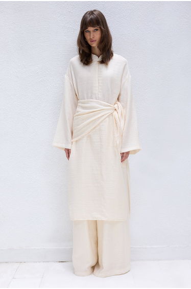 2-Piece Set with Shawl Details