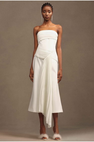 Trese Sleevess Fold Maxi Dress