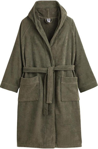 Hooded 100% Cotton Velour Bathrobe