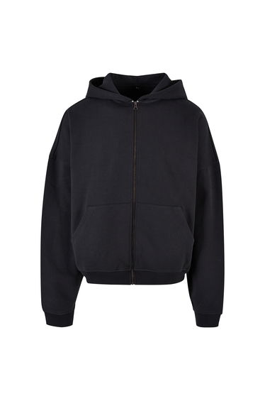 Mens 90s Full Zip Hoodie - Black