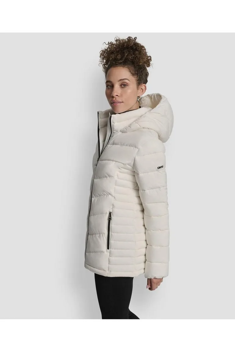 Quilted Short Puffer Cream - 3