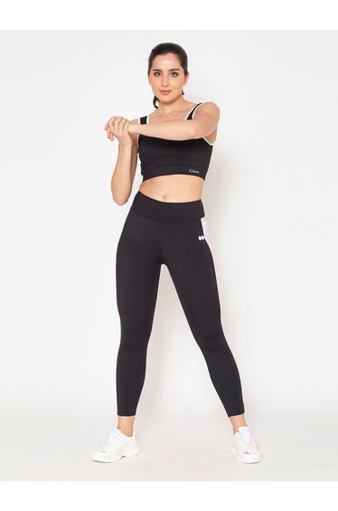 Printed Side Panel Snug Fit Active Tights