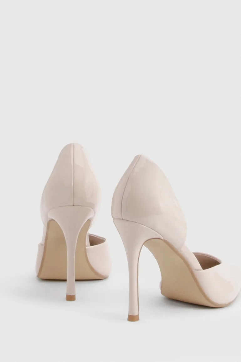 Wide Fit 2 Part Cut Out Court Shoes - nude - 3