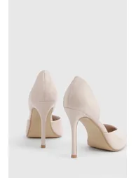 Wide Fit 2 Part Cut Out Court Shoes - nude - 3