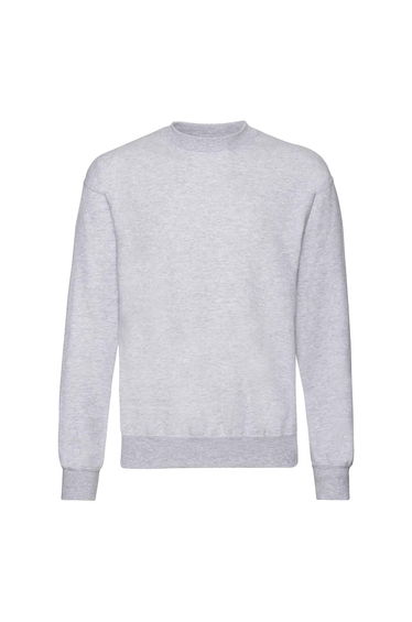 Fruit of the Loom Unisex Adult Polycotton Set-in Sweatshirt - Heather Grey