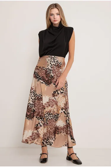 BDART Maxi Satin Skirt with Lining