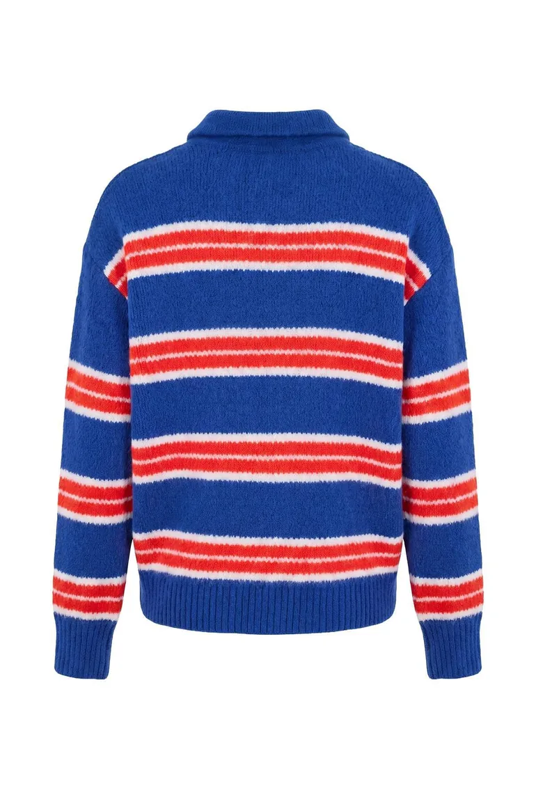 Wardrobe Essentials Saks*001 Wool Basic Wide Fit Special Yarn Knitwear Sweater - 2