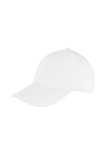 Result Unisex Core Memphis 6 Panel Baseball Cap (Pack of 2) - White