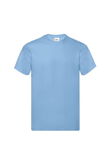 Fruit of the Loom Mens Original T-Shirt - Sky Blue
